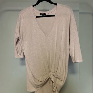 Light purple quarter sleeve blouse